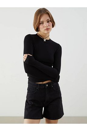 تیشرت مشکی زنانه Relaxed LC Waikiki - کد 928087723