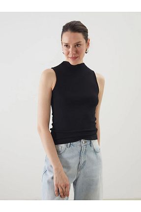 تیشرت مشکی زنانه رگولار LC Waikiki - کد 928087906