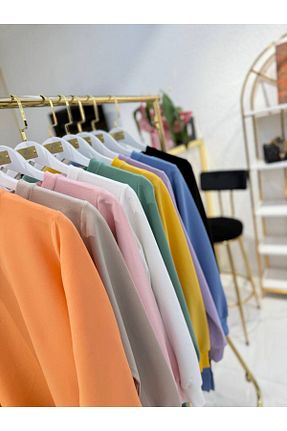 تونیک حجاب نارنجی بافتنی ayşe akay - کد 928213686