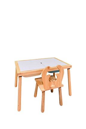 میز بازی و فعالیت قهوه ای چوب joykidstoy - کد 927939359