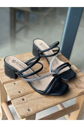 کفش پاشنه بلند کلاسیک مشکی زنانه چرم مصنوعی Mida Shoes - کد 927938724