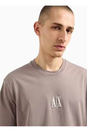 تیشرت بژ مردانه رگولار Armani Exchange - کد 928093360