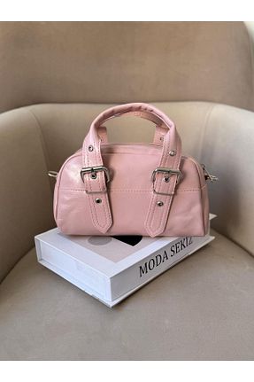 کیف دوشی صورتی زنانه چرم مصنوعی Moda Sekiz - کد 927940713