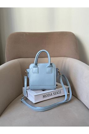 کیف دوشی آبی زنانه چرم مصنوعی Moda Sekiz - کد 927940749