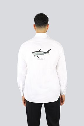 پیراهن سفید مردانه اسلیم فیت Paul&Shark - کد 927940427
