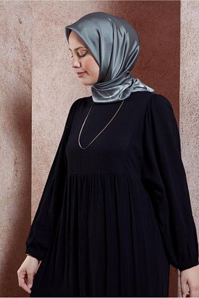 روسری طوسی ساتن Alvina - کد 846355687