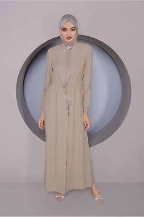 مانتو بلند حجاب بژ زنانه Alvina - کد 868839100