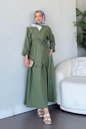 ست بالاتنه و پائین تنه حجاب خاکی زنانه رگولار Şulemoda Giyim - کد 927950664