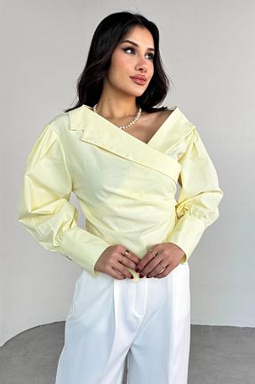 پیراهن زرد زنانه کراپ Cappmoda - کد 927951383