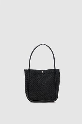 کیف ساحلی مشکی زنانه حصیر Shule Bags - کد 927957749
