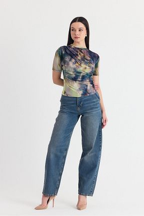 بلوز سبز زنانه طرح دار Rays - کد 927957623