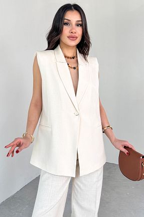 ست بالاتنه و پائین تنه طوسی زنانه مخلوط کتان Cappmoda - کد 927951753