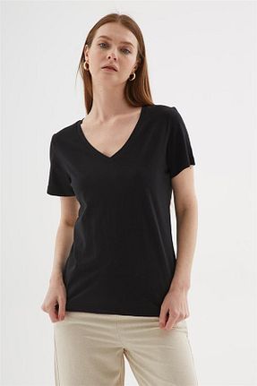 بلوز مشکی زنانه رگولار Fashion Friends - کد 927959002