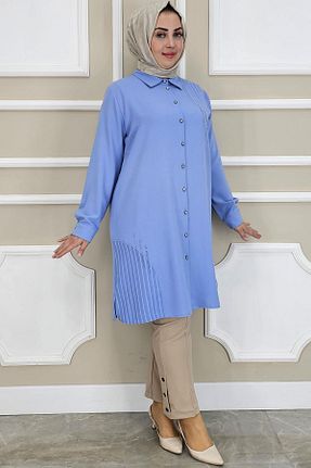 پیراهن حجاب آبی زنانه رگولار PYS - کد 927964780