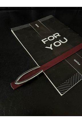کمربند زرشکی زنانه چرم مصنوعی Fiori - کد 927969270