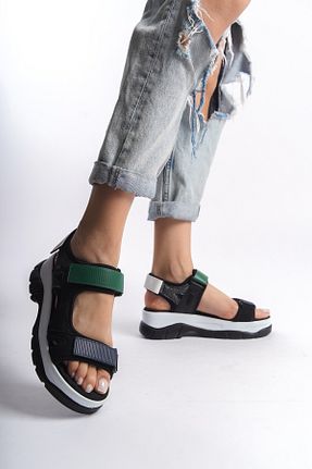 صندل مشکی زنانه پاشنه ضخیم Solo Bag - کد 927970385