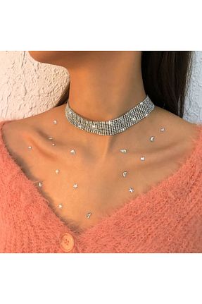 گردنبند جواهر زنانه برنجی Flaner Paris Accessorize - کد 927969868