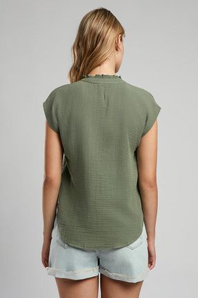 بلوز خاکی زنانه ساده Lee Cooper - کد 927968527