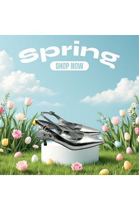 کفش مجلسی متالیک زنانه چرم مصنوعی Escarpinshoes - کد 928020295