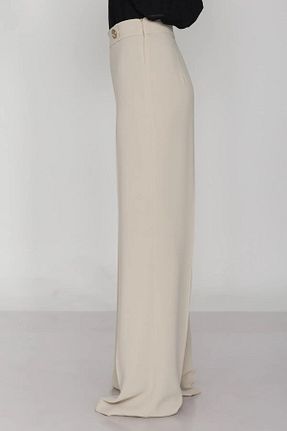 شلوار بژ زنانه پارچه Ayhan - کد 818438837