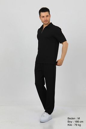 شلوار مشکی مردانه پارچه Cosplay - کد 928000593