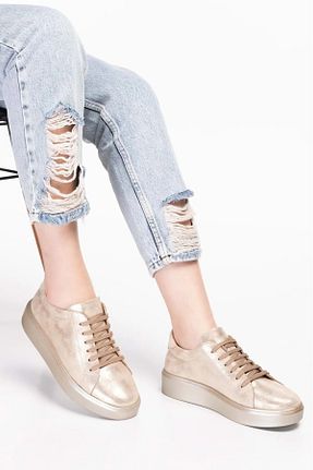 کفش آکسفورد متالیک زنانه چرم خالص Elile Shoes - کد 928002921