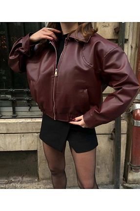 کت زرشکی مردانه Bomber moda armanc - کد 928009870