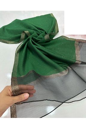شال سبز زنانه ابریشم Arwella - کد 704863263