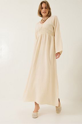 لباس بژ زنانه بافتنی Bianco Lucci - کد 928031621