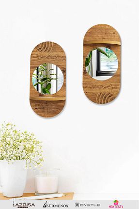 قفسه دیواری قهوه ای 26 cm MONTESEV - کد 871151861