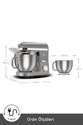 میکسر و ست میکسر طوسی 1501 - 2200 Watt Karaca - کد 355659704