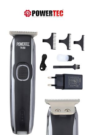 ماشین اصلاح صورت مشکی بی سیم Powertec - کد 34238936