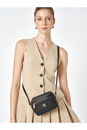 کیف دوشی مشکی زنانه چرم مصنوعی Pierre Cardin - کد 904099040