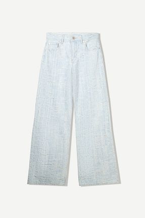 شلوار جین آبی زنانه رگولار Bershka - کد 928032247