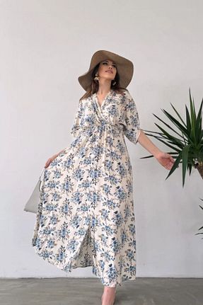 لباس آبی زنانه بافتنی BLUSS - کد 928039238