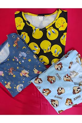 ست لباس راحتی رنگی زنانه Mix PEMBİŞ HOMEWEAR - کد 928067559