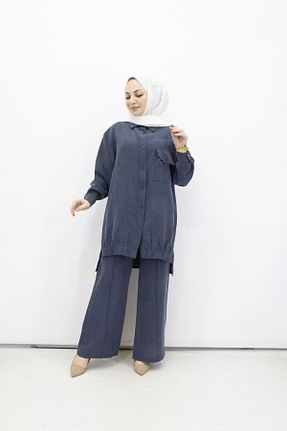 ست بالاتنه و پائین تنه سرمه ای مردانه جین feray kaya - کد 928082810