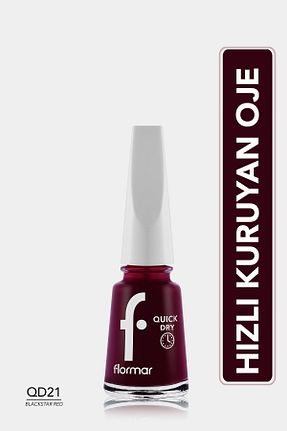 لاک ناخن زرشکی Flormar - کد 866746087