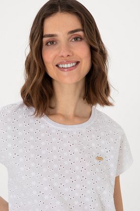 بلوز سفید زنانه ساده U.S. Polo Assn. - کد 928081379