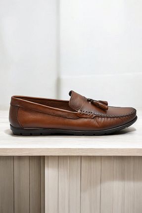 کفش کژوال قهوه ای مردانه چرم خالص ISPARTALILAR - کد 928086118