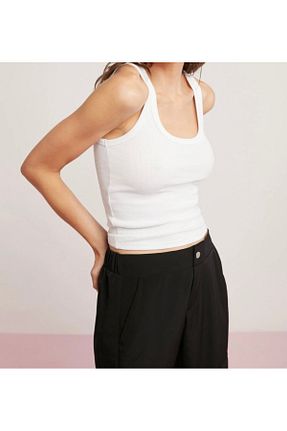 رکابی سفید زنانه بافت Gülce moda - کد 925922257