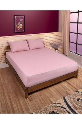ست ملحفه سایز بزرگ صورتی پنبه پلی استر Yellow Home - کد 928089417