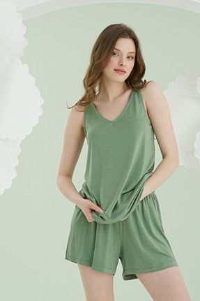 ست لباس راحتی سبز زنانه ساده Nbb - کد 928113790