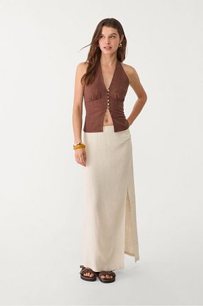 دامن زنانه ویسکون Stradivarius - کد 928115848
