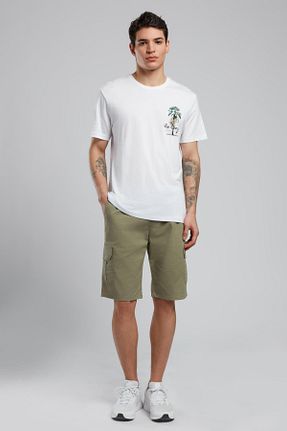 شلوارک و برمودا خاکی مردانه رگولار Lee Cooper - کد 928103125