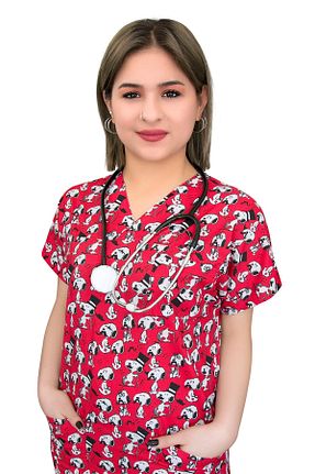 لباس کار قرمز Nur Medikal Giyim - کد 42079432