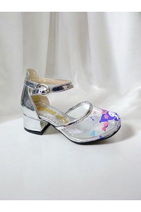 کفش مجلسی صورتی بچه گانه پاشنه ضخیم PATİK BEBE - کد 800199357