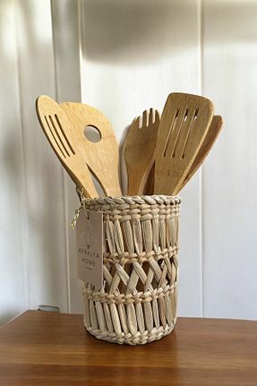 جای قاشق خاکی بامبو AFRALYAHOME - کد 762390010