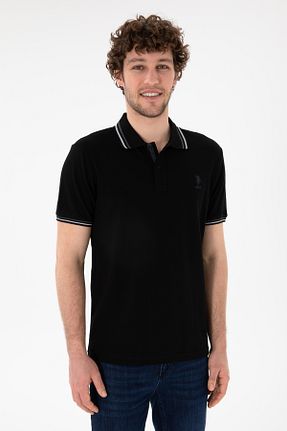 پولوشرت مشکی مردانه پنبه ای U.S. Polo Assn. - کد 928124840
