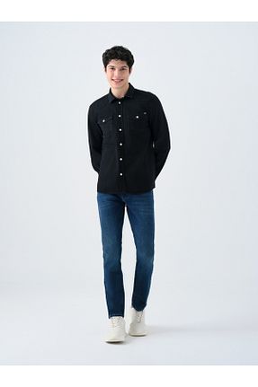 شلوار جین آبی مردانه پاچه تنگ Loft - کد 928304879
